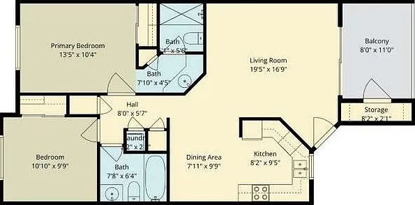 2 bed, 2.0 bath, 1138 sqft, $3,500 — Photo 2