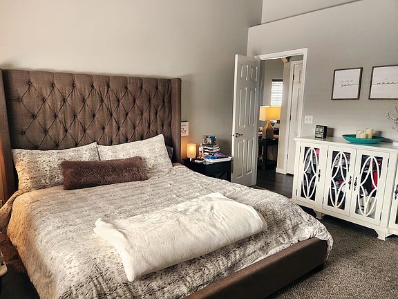 Primary bedroom with spacious king size bed and still enough room for nightstands