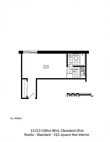 Floor plan Studio A