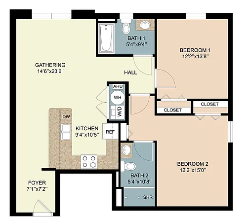 Floor plan 1-206