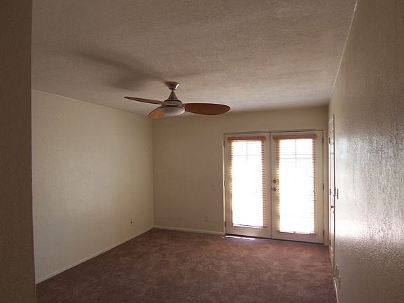 Ceiling fans in bedrooms.