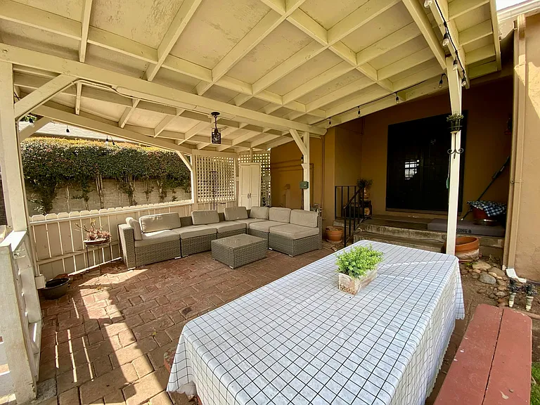 Covered patio