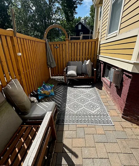 Private patio.
