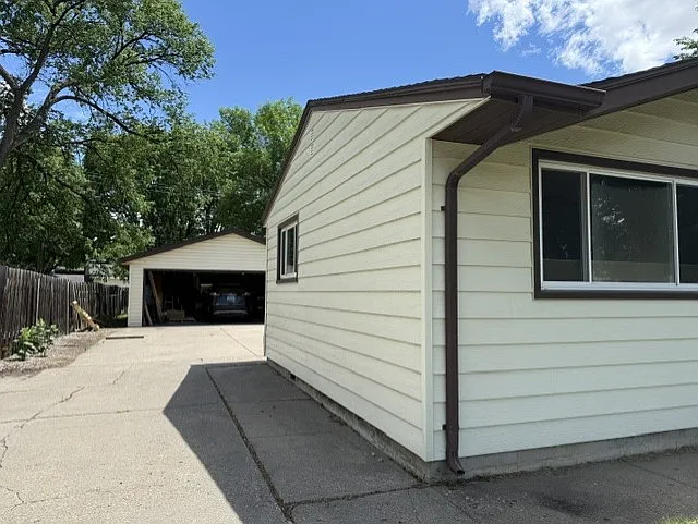 Two stall detached garage