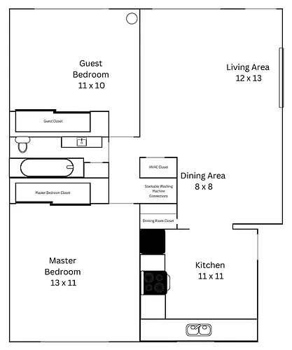 Floor plan 2B