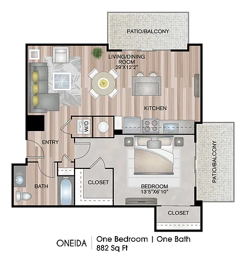 Floor plan Oneida