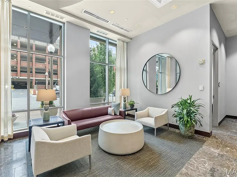 Welcoming lobby seating area
