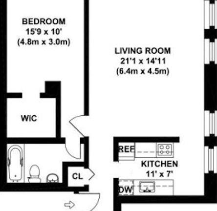2nd image of 140 W 70th St #8G