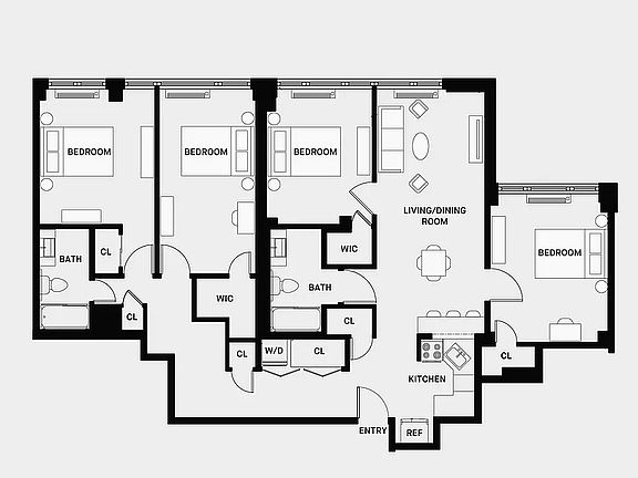 2nd image of 155 E 55th St #7A