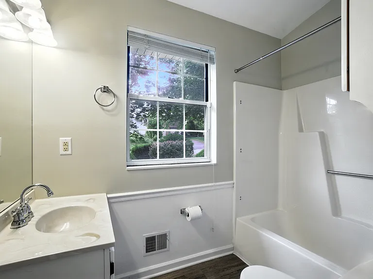 First floor full bathroom