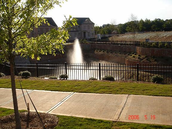 Fountain Outside front Door