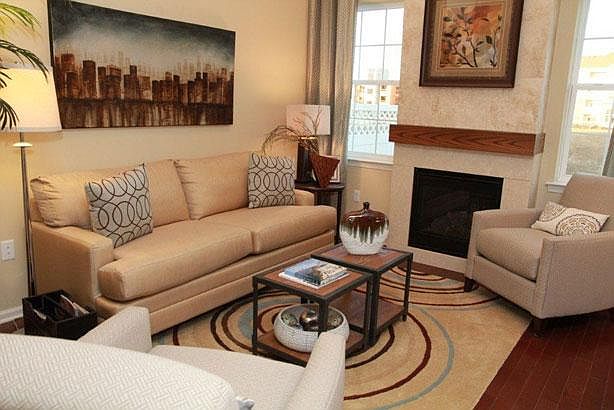 Model home family room