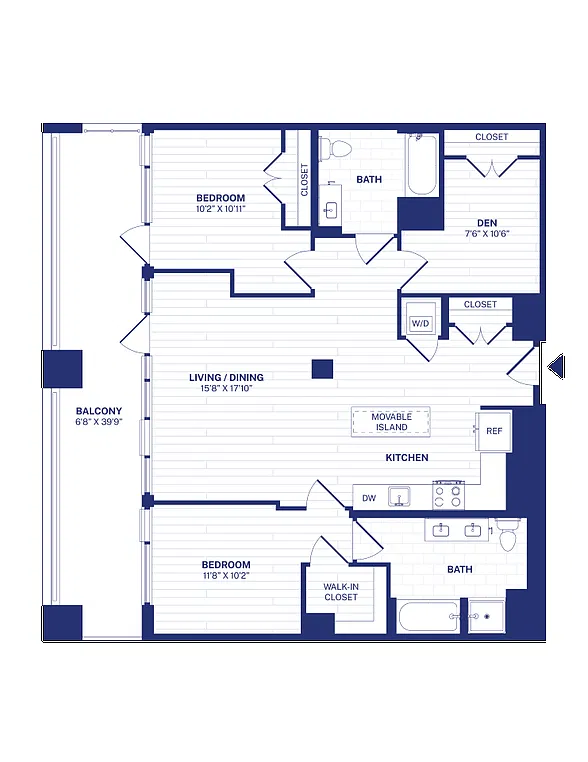 Floor plan 2DA2