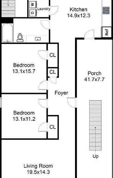 Floorplan of Apt A