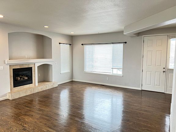 living room and front door