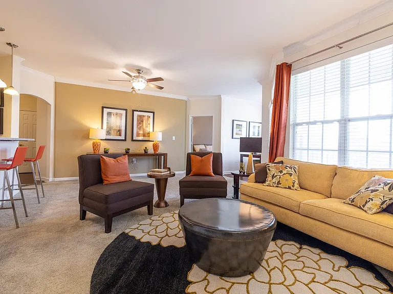 Mirbeau Floor Plan Living Room at Westhaven Luxury Apartments