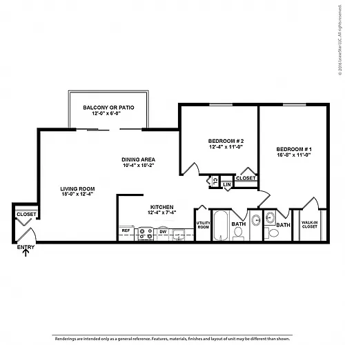 Floor plan Crescent Townhome