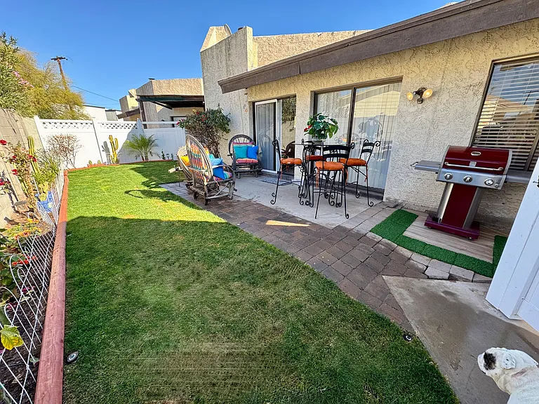 Entire view of yard.