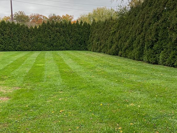 Landscaping and lawn care is provided