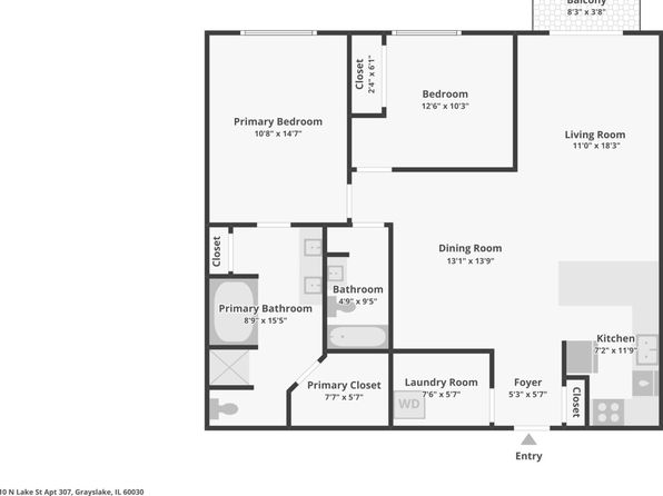 10 N Lake St APT 307, Grayslake, IL 60030