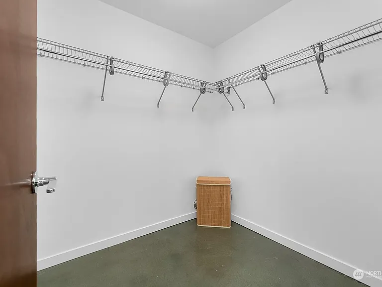Walk-in closet in rental room!