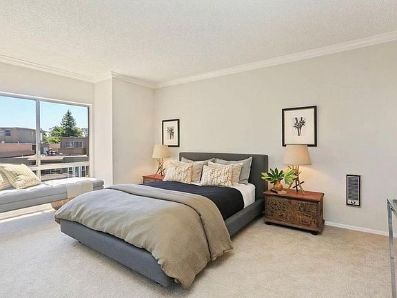 Master bedroom with its own bathroom