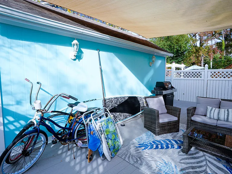 Included - two adult bikes, stand up paddle board, two beach chairs