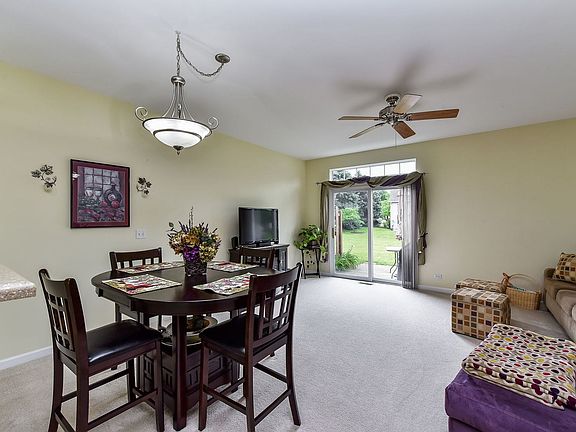 The main level is very spacious!  The sliding glass door leads out back to your private patio overlo