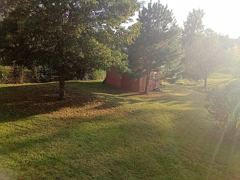 shed on property could be used for storage of implements other items