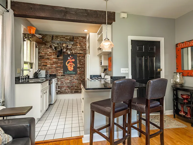 Kitchen and apartment entry door
