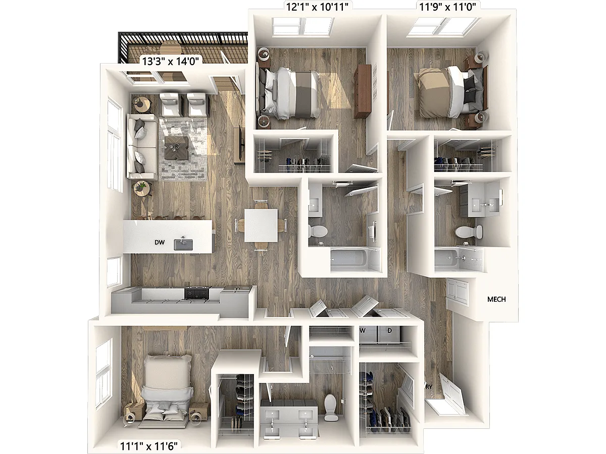 Floor plan C1-1502sf