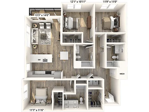 Floor plan C1-1502sf