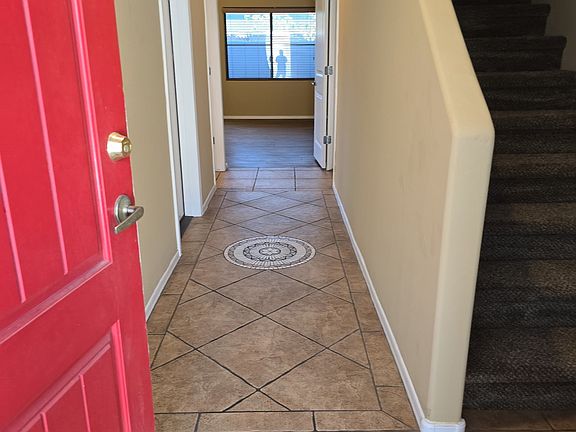 Entering front door