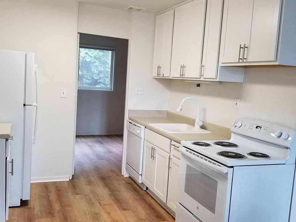 New cabinets and appliances