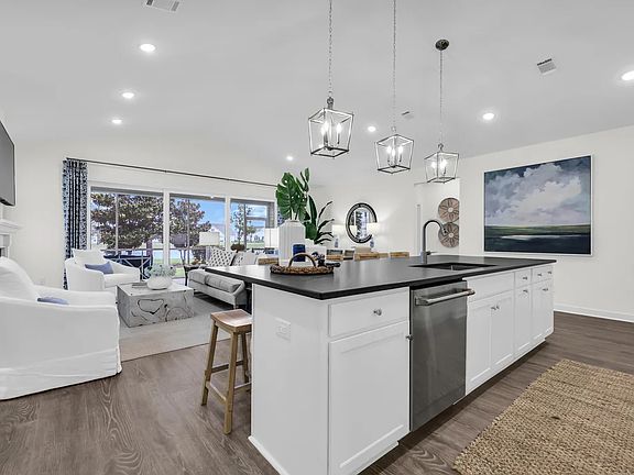 Kitchen overlooking great room