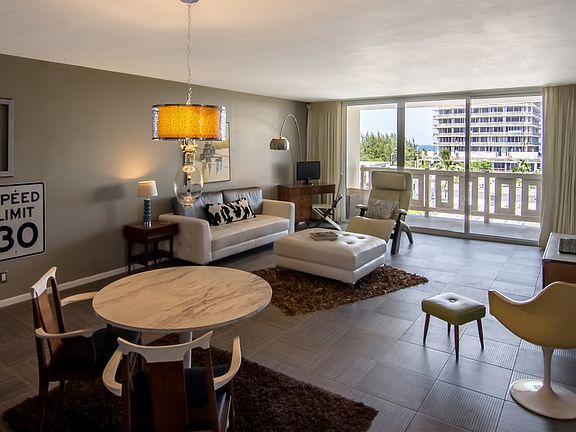 View of the dining room and living room.