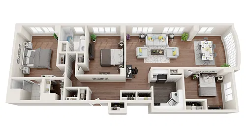 Floor plan The Patapsco Furnished W/D