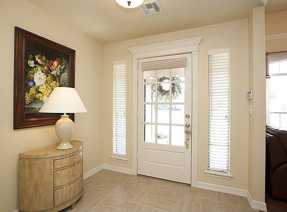 Open entrance of house 