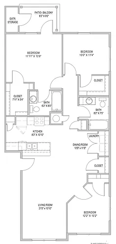 Floor plan 3/2