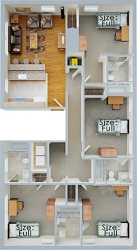 Floor plan 4 Bedroom