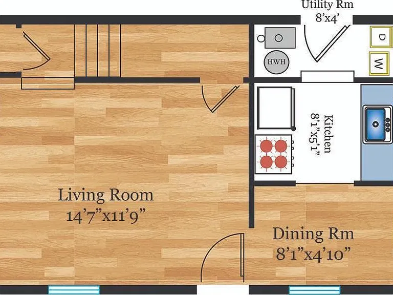Please notice the size of the rooms and the house from the layout.