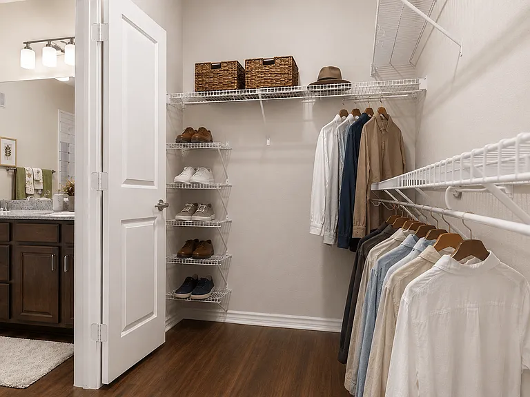 A comfortable bedroom designed to help you relax and recharge.