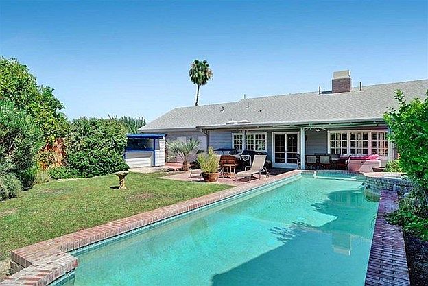Back garden, pool and back patio