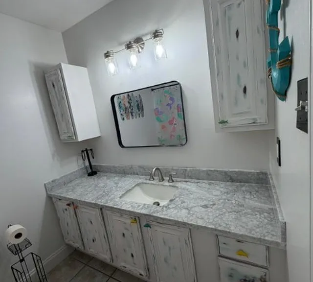Hallway bathroom