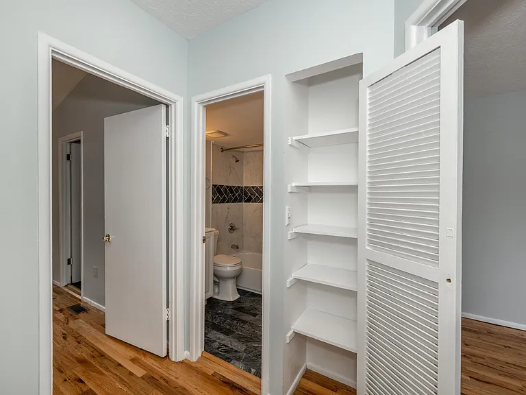 Second floor guest bathroom and extra storage space