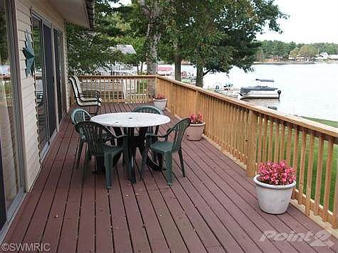 Spacious deck with panoramic view