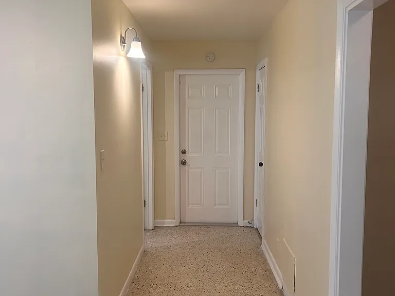 hallway, view from front door to back door
