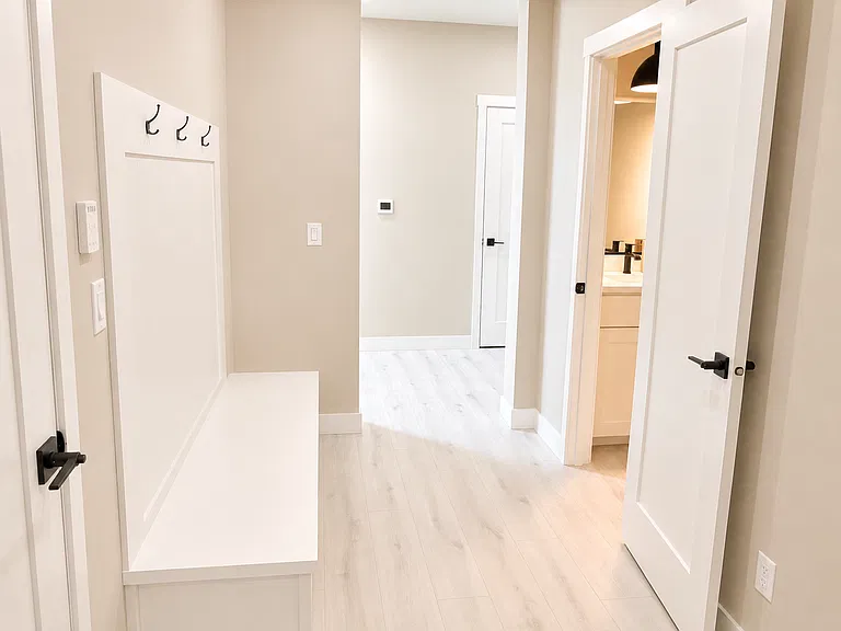 Mudroom entrance from 3 car garage