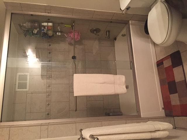 spacious modern bathroom