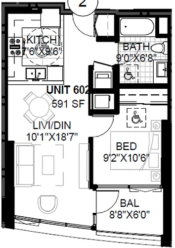 Floor plan SPIRE 1A